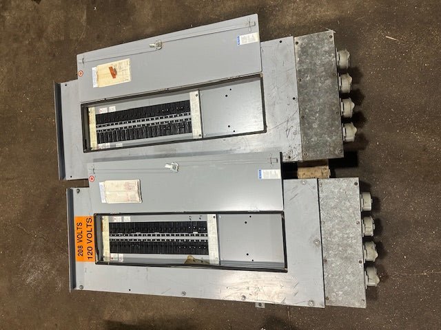 LOT OF 2 CUTLER HAMMER WESTINGHOUSE POW - R - LINE C PRL1 PANELBOARD - Second Life - Equipment - collection_name