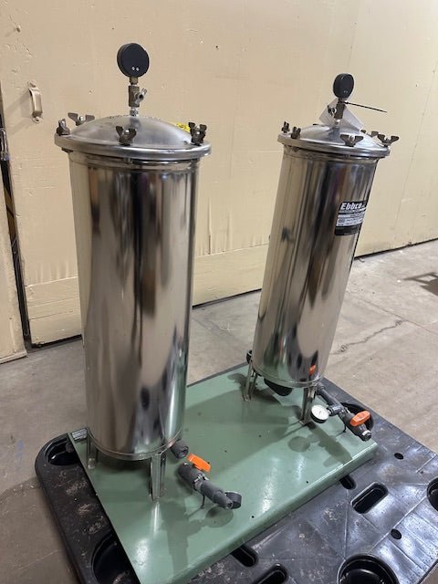 **LOT OF 2** EBBCO HURRICANE VESSELS ON BUILT PLATFORM PACKAGE FILTRATION SYSTEM - Bargains R Ours - #collection_name#