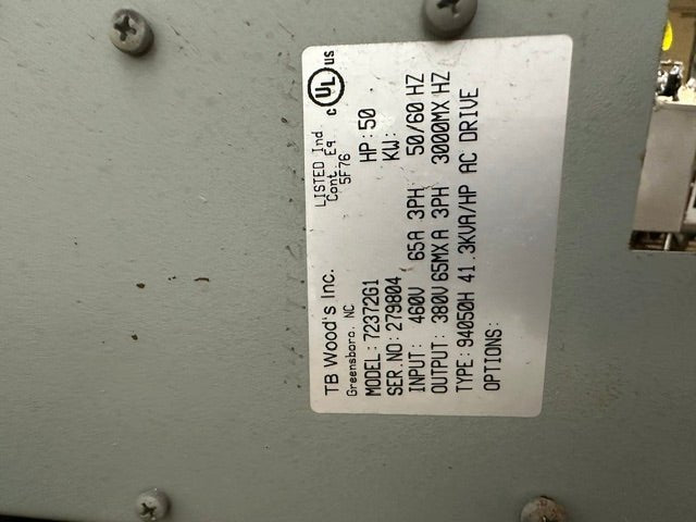 lot of 2*** Graseby Volkmann 9000 AC Drive 94050H Model 72372G1 50 HP Digital Control - Second Life-Equipment-collection_name