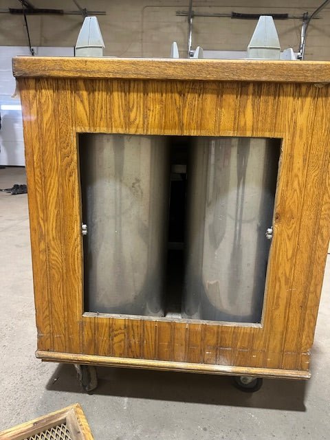 ****LOT OF 2*** HD COMMERCIAL (NSF) HOT & COLD BUFFET TABLES w/WOODEN TABLE TOPS - Bargains R Ours - #collection_name#