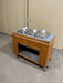 ****LOT OF 2*** HD COMMERCIAL (NSF) HOT & COLD BUFFET TABLES w/WOODEN TABLE TOPS - Bargains R Ours - #collection_name#