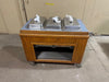 ****LOT OF 2*** HD COMMERCIAL (NSF) HOT & COLD BUFFET TABLES w/WOODEN TABLE TOPS - Bargains R Ours - #collection_name#