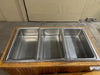 ****LOT OF 2*** HD COMMERCIAL (NSF) HOT & COLD BUFFET TABLES w/WOODEN TABLE TOPS - Bargains R Ours - #collection_name#