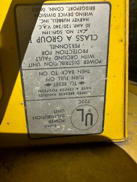 LOT OF 2** Hubbell portable power Distribution Spider Box, Temporary Power Box - Second Life - Equipment - collection_name