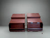 LOT OF 2 MAHOGANY HIGH END FINISHED WOODEN 2 STEPS PRODUCE/BAILERY DISPLAY MERCHANDISER - Bargains R Ours - #collection_name#