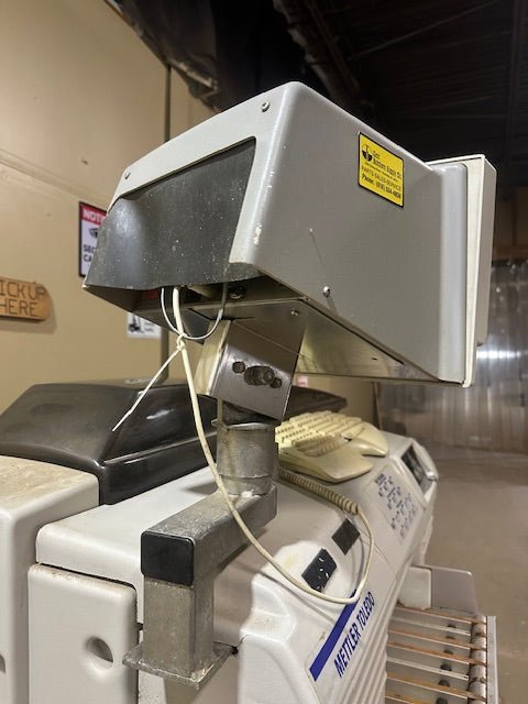 **LOT OF 2** METTLER TOLEDO INC SOLO MODEL 0645 CONVEYOR MEAT WRAPPING MACHINE WITH SMART TOUCH MONITOR CONTROL AND KEYBOARD - Bargains R Ours - #collection_name#