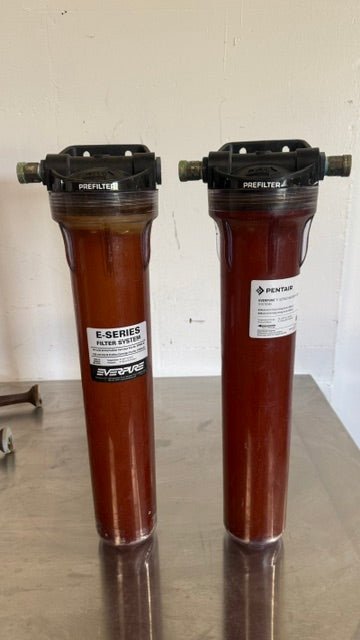 LOT OF 2, PENTAIR/EVERPURE, E-SERIES FILTER HOUSINGS FOR Water Filter System - Second Life-Equipment-collection_name