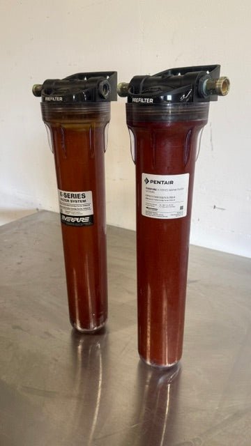 LOT OF 2, PENTAIR/EVERPURE, E-SERIES FILTER HOUSINGS FOR Water Filter System - Second Life-Equipment-collection_name