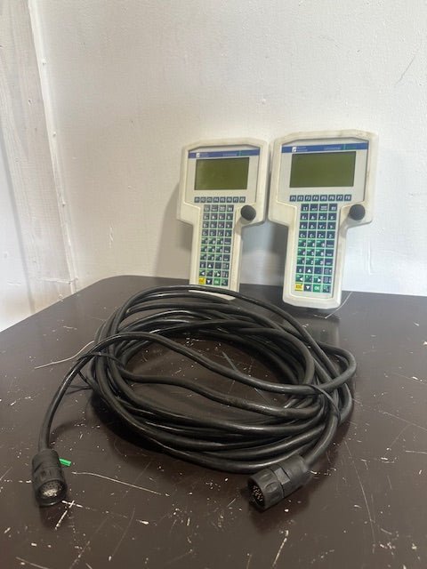LOT OF 2 REXROTH/INDRAMAT FWA - BTC06 - DOL - 01VRS - EN TEACH PENDANT SYSTEM 200, 1 CORD - Second Life - Equipment - collection_name