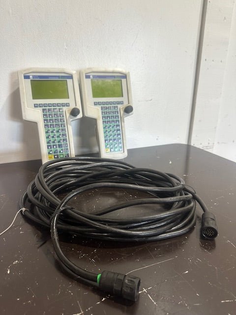 LOT OF 2 REXROTH/INDRAMAT FWA - BTC06 - DOL - 01VRS - EN TEACH PENDANT SYSTEM 200, 1 CORD - Second Life - Equipment - collection_name