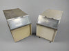 **LOT OF 2** ROYSTON TOP STAINLESS STEEL DOUBLE SIDED TRASH BIN CONTAINERS FOR GARBAGE - Bargains R Ours - #collection_name#