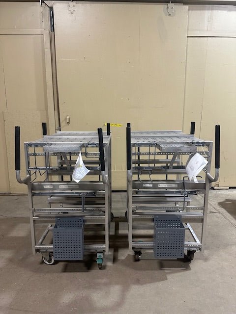 **LOT OF 2** WIN HOLT HEAVY DUTY COMMERCIAL ONLINE ORDER PICKING WORK STATION CART ON CASTERS - Bargains R Ours - #collection_name#