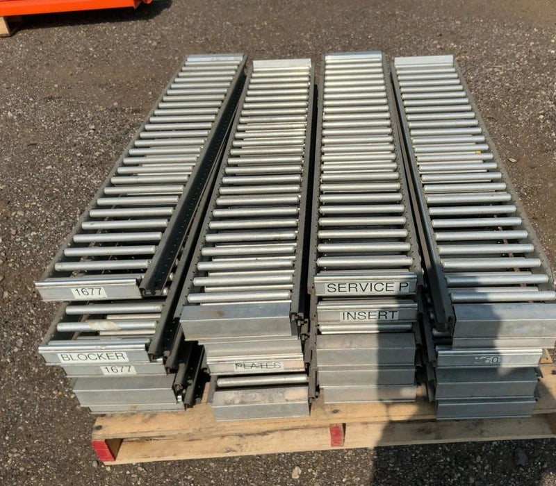 LOT OF (20) Unex Span Track Carton Flow Rollers, 9-1/2" WIDE x 51-1/2" LONG - Second Life-Equipment-collection_name
