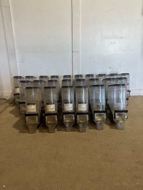 LOT OF 24 TRADE FIXTURES RADEUS 618/624 ACRYLIC BEAN/GRAIN DISPLAY DISPENSER - Second Life - Equipment - collection_name