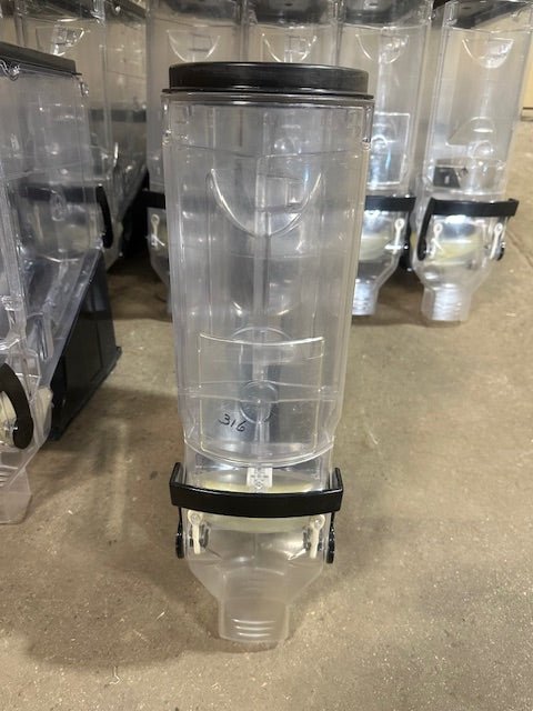 ***LOT OF 24*** TRADE FIXTURES RADEUS ACRYLIC COFFEE BEAN/GRAIN DISPLAY DISPENSERS - Bargains R Ours - #collection_name#