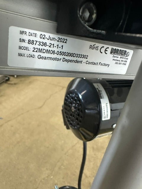 LOT OF 2*DORNER 2200 SERIES LOW PROFILE 6"35/8" Belt Conveyor, ADJUSTABLE HIGH - Second Life - Equipment - collection_name