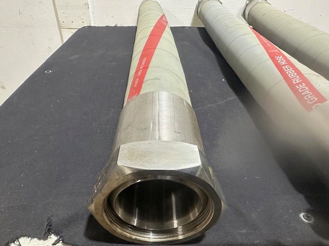 LOT OF 3 CLEVELAND 120" FOOD GRADE HOSE W/ STAINLESS STEEL CONNECTORS - Second Life - Equipment - collection_name