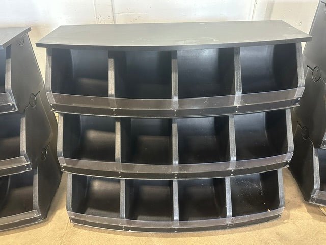 **LOT OF 3** HIGH END WOOD FINISHED 12 BINS DRY FOOD DISPLAY MERCHANDISER - Second Life - Equipment - collection_name