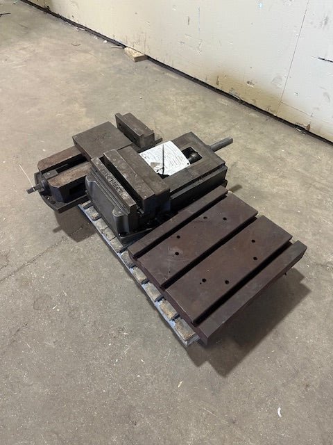 **LOT OF 3** PALMGREN MACHINIST VISE 8", 6" MACHINIST VISE & 14X12X2 T SLOT PLATE - Bargains R Ours - #collection_name#