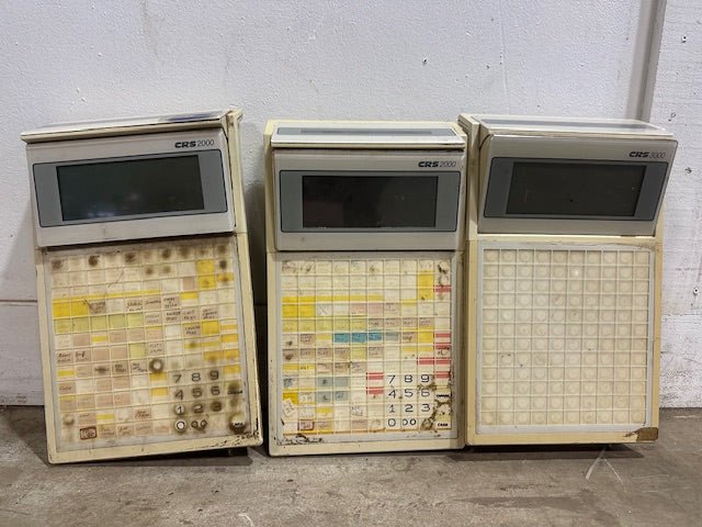 LOT OF 3 VINTAGE GREAT LAKES CRS 3000 POINT - OF - SALE TERMINALS - Second Life - Equipment - collection_name