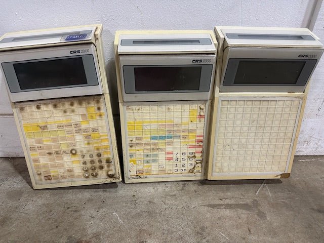 LOT OF 3 VINTAGE GREAT LAKES CRS 3000 POINT - OF - SALE TERMINALS - Second Life - Equipment - collection_name