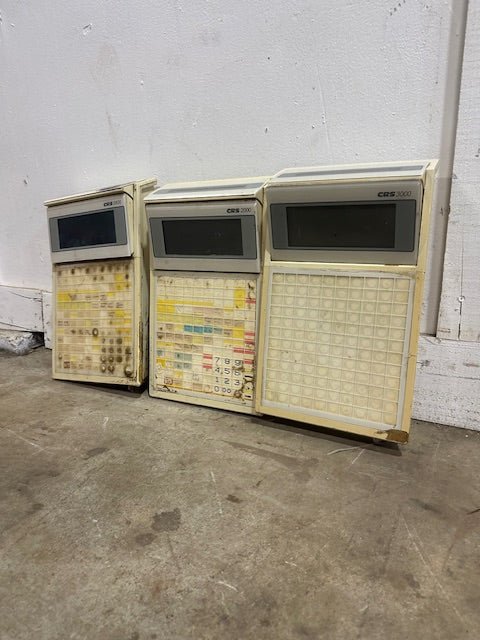 LOT OF 3 VINTAGE GREAT LAKES CRS 3000 POINT - OF - SALE TERMINALS - Second Life - Equipment - collection_name