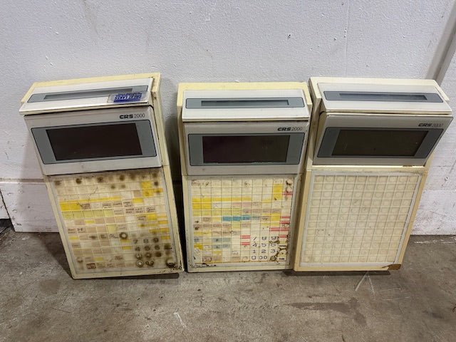 LOT OF 3 VINTAGE GREAT LAKES CRS 3000 POINT - OF - SALE TERMINALS - Second Life - Equipment - collection_name