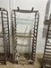 LOT OF 4 OVEN BAKING SHEETS PAN RACKS 4" SPACE, 15 TIER RACKS, CERAMIC WHEEL - Second Life - Equipment - collection_name