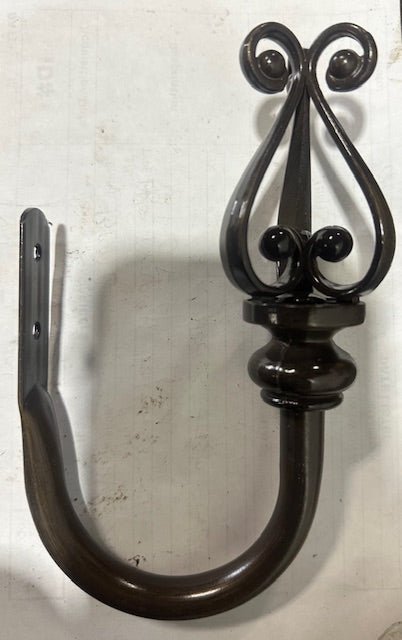 LOT OF 4 PAIRS BEME HF - TRSTLB 6" DRAPERY HOLDBACK CURTAIN HOOKS IN TRISTA BRONZE - Second Life - Equipment - collection_name