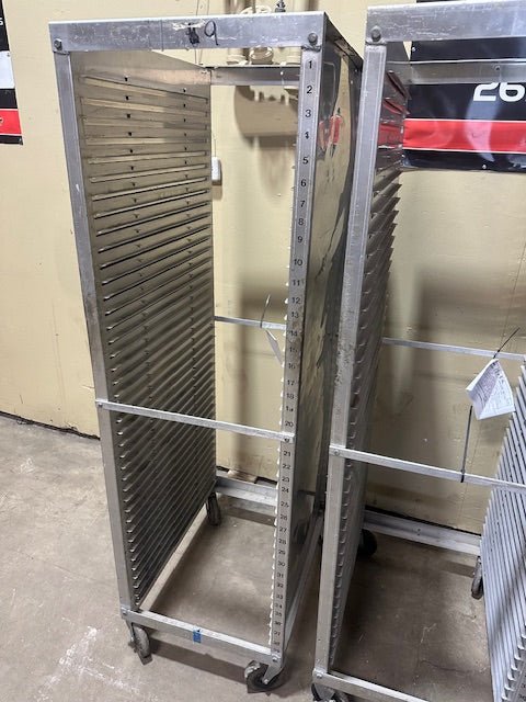 ***LOT OF 4*** SECO PRODUCTS ALUMINUM BAKERY RACKS ON CASTERS - Bargains R Ours - #collection_name#