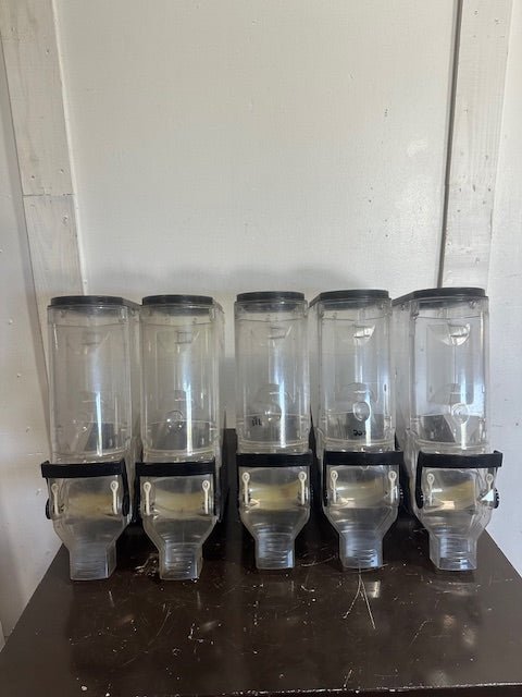 LOT OF 5 TRADE FIXTURES 618/624 COMMERCIAL BULK FOOD GRAVITY BIN DISPENSERS - Second Life - Equipment - collection_name