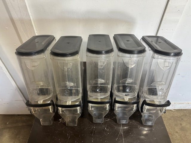 LOT OF 5 TRADE FIXTURES 618/624 COMMERCIAL BULK FOOD GRAVITY BIN DISPENSERS - Second Life - Equipment - collection_name