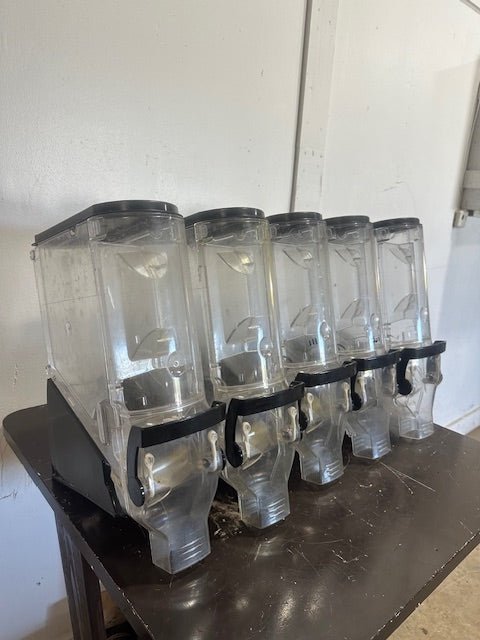LOT OF 5 TRADE FIXTURES 618/624 COMMERCIAL BULK FOOD GRAVITY BIN DISPENSERS - Second Life - Equipment - collection_name