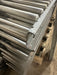 LOT OF 61*UNEX SPAN TRACK 9.5"x89"GRAVITY ROLLER FLOW RACK CONVEYOR W/63 ADAPTERS - Second Life - Equipment - collection_name