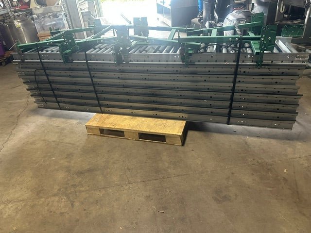 *LOT OF 8* 24"W x 120"L (EACH) INDUSTRIAL HD ROLLER CONVEYORS w/ ATTACHABLE LEGS - Second Life-Equipment-collection_name