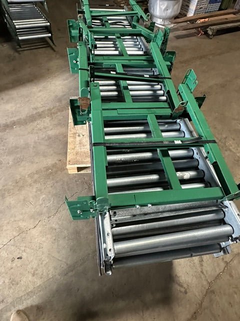 *LOT OF 8* 24"W x 120"L (EACH) INDUSTRIAL HD ROLLER CONVEYORS w/ ATTACHABLE LEGS - Second Life-Equipment-collection_name