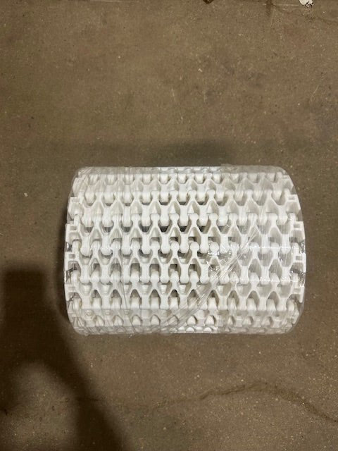 LOT OF 9* HABASIT M3843 TIGHT RADIUS FOOD GRADE CONVEYOR 11 3/4"W AND 80 - 121"L - Second Life - Equipment - collection_name