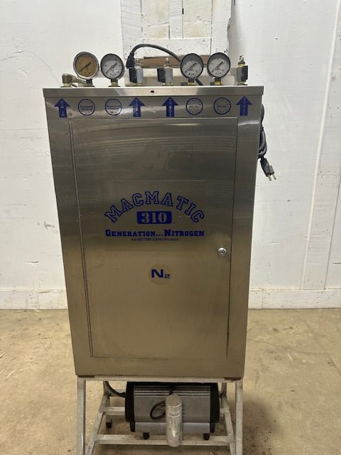 "MACMATIC 310BC" HIGH VOLUME NITROGEN GENERATOR W/BUILT IN GAS BLENDER,2639 hrs - Second Life - Equipment - collection_name