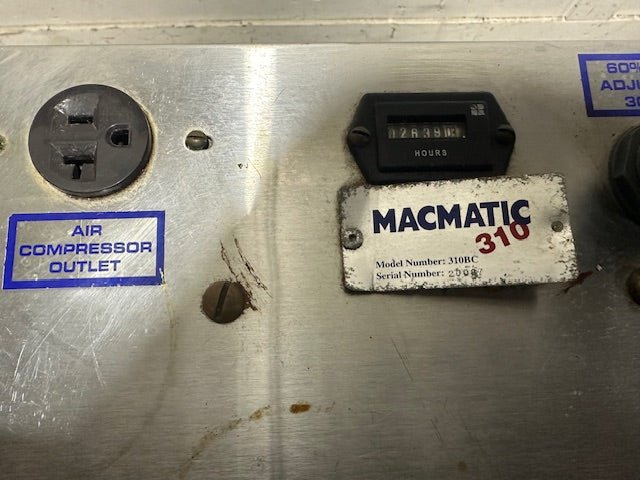 "MACMATIC 310BC" HIGH VOLUME NITROGEN GENERATOR W/BUILT IN GAS BLENDER,2639 hrs - Second Life - Equipment - collection_name