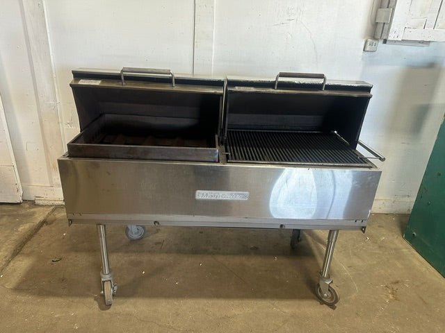"MAGICATER" MOBILE COMMERCIAL N GAS OUTDOOR BBQ GRILL W/ 8 BURNERS - Second Life-Equipment-collection_name