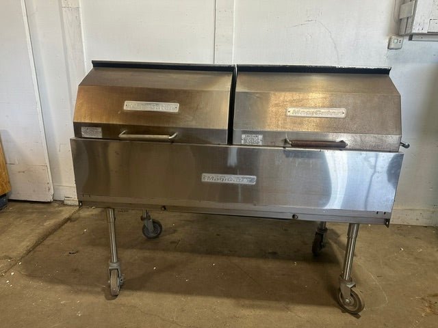 "MAGICATER" MOBILE COMMERCIAL N GAS OUTDOOR BBQ GRILL W/ 8 BURNERS - Second Life-Equipment-collection_name