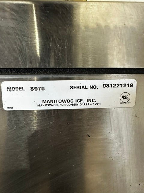 "MANITOWOC S970" HD COMMERCIAL 50"H x 48"W x 33"D ICE BIN ON LEGS, 710LBS - Second Life-Equipment-collection_name