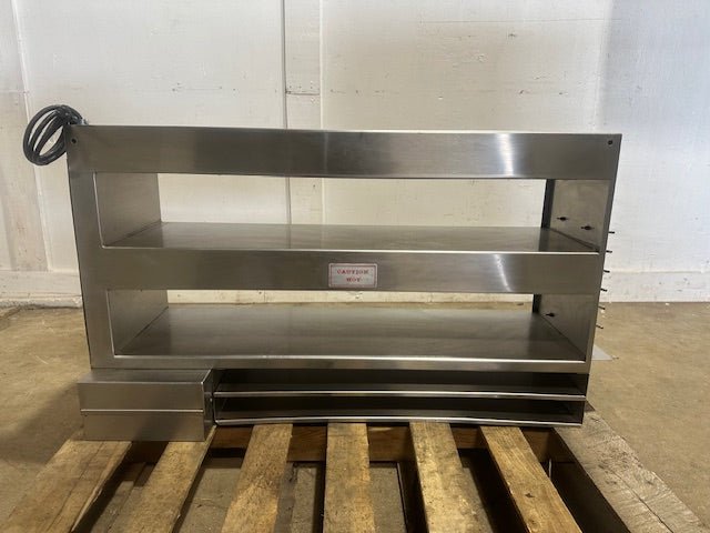 "MARSHALL"H.D COMMERCIAL COUNTERTOP 3 SHELF HEATED HOT FOOD WARMER MERCHANDISER - Second Life - Equipment - collection_name