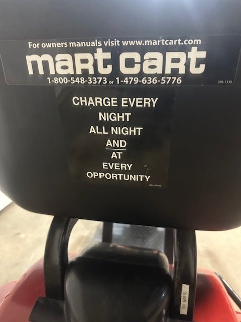 "MART CART 280 - 9563" HANDICAP/SHOPPING CART RECHARABLE 800LB MAX W/ *NEW BATTERY - Second Life - Equipment - collection_name