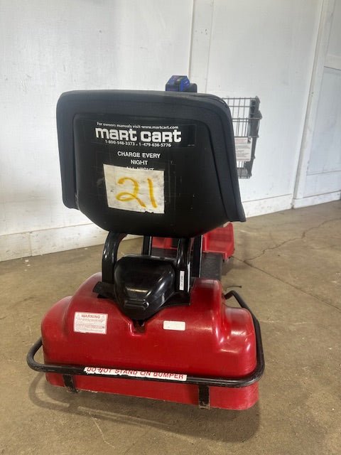 "MART CART MODEL 63"ELECTRIC HANDICAP/SHOPPING CART VOLTS DC:12.6 / AC:120/240 - Second Life - Equipment - collection_name