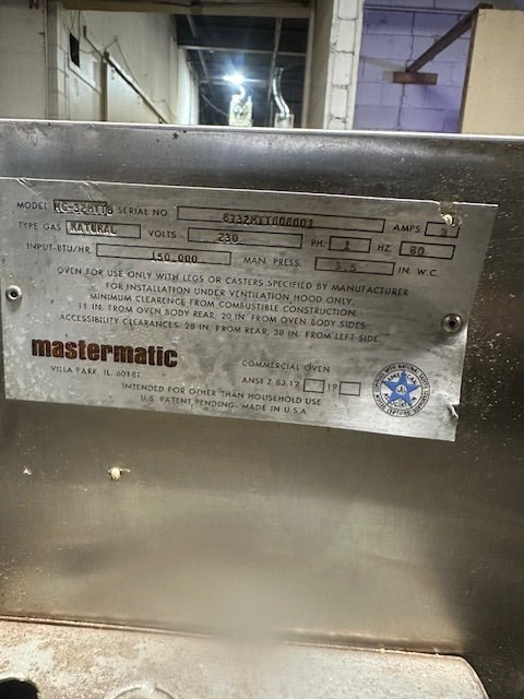 "MASTERMATIC HD COMMERCIAL SINGLE DECK CONVEYOR TYPE PIZZA OVEN - Bargains R Ours - #collection_name#