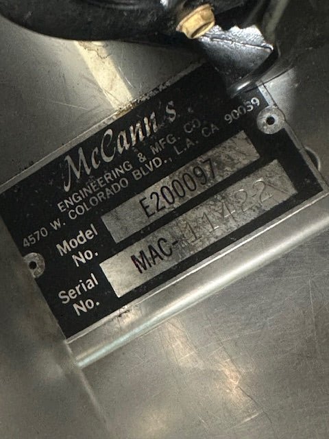 MCCANN'S E200097 SODA MACHINE CARBONATOR PUMP - Second Life - Equipment - collection_name