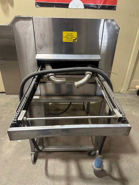 ***MECHANIC SPECIAL*** BELSHAW ADAMATIC ELECTRIC PH1 CONVEYOR DONUTS THERMOGLAZE GLAZING TABLE ON CASTERS - Bargains R Ours - #collection_name#