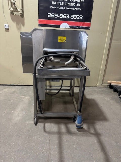 ***MECHANIC SPECIAL*** BELSHAW ADAMATIC ELECTRIC PH1 CONVEYOR DONUTS THERMOGLAZE GLAZING TABLE ON CASTERS - Bargains R Ours - #collection_name#