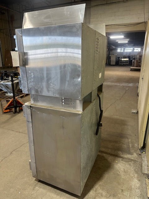 ***MECHANIC SPECIAL*** DUKE MANUFACTURING CO. ELECTRIC PH3 INTERIOR LIGHTED 2 IN 1 TOP OVEN AND BOTTOM HUMIDITY PROOFER STATION ON CASTERS - Bargains R Ours - #collection_name#